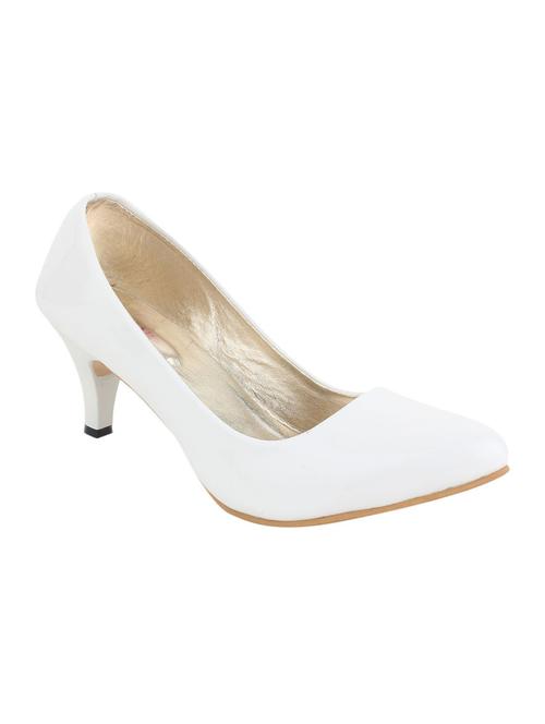 white leatherette pumps - 11052922 - Very Small Image - 1