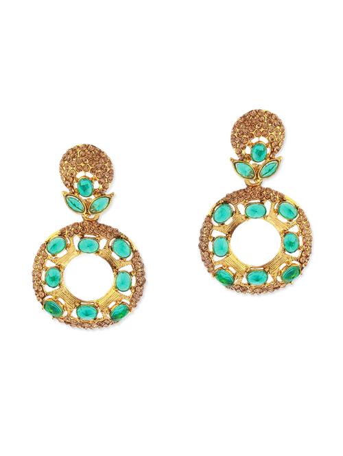 green metal earring - 11053416 - Very Small Image - 1