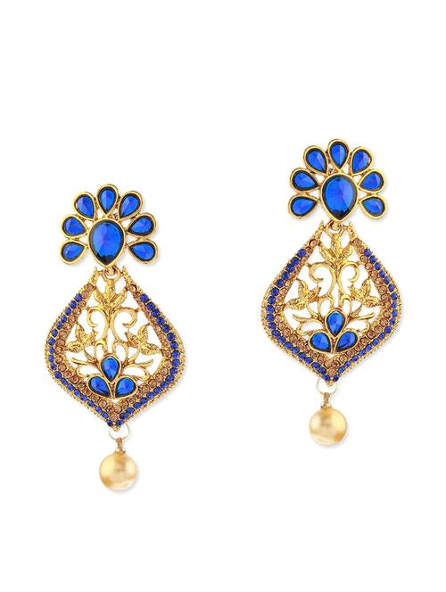 blue metal earring - 11053423 - Very Small Image - 1