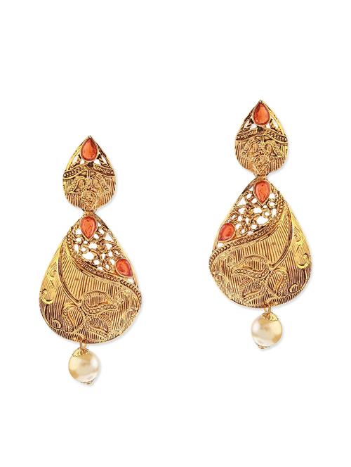 orange metal earring - 11053456 - Very Small Image - 1