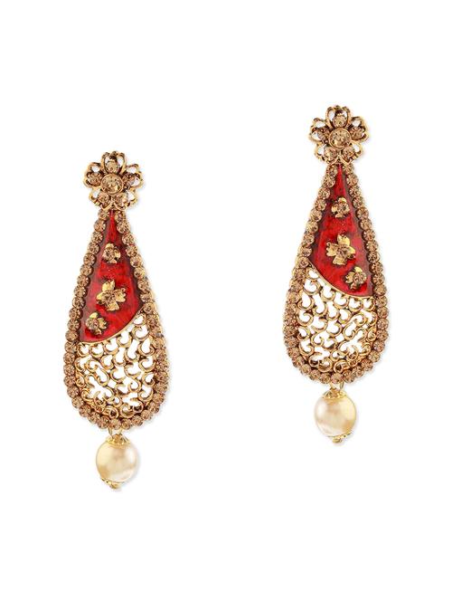 red metal earring - 11053469 - Very Small Image - 1