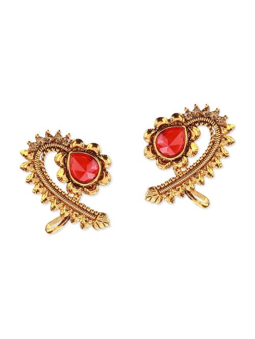 red metal earring - 11053472 - Very Small Image - 1