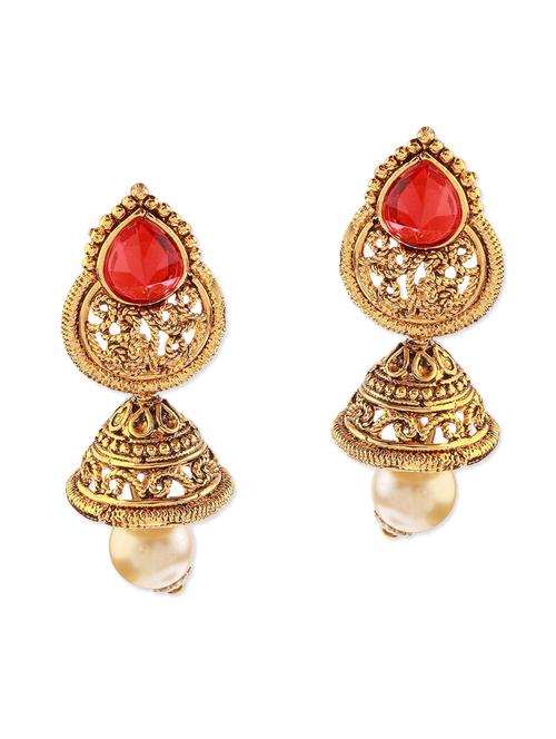 red metal earring - 11053480 - Very Small Image - 1