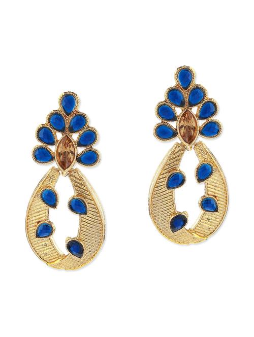 blue metal earring - 11053504 - Very Small Image - 1