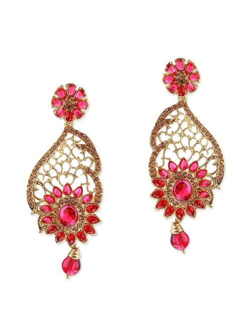 pink metal earring - 11053515 - Very Small Image - 1