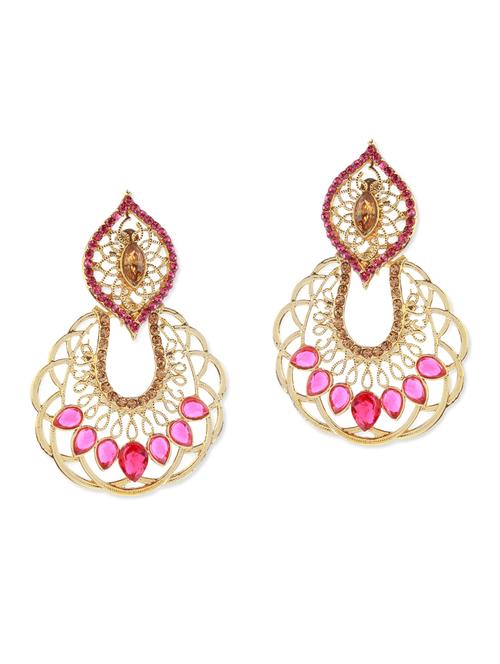 pink metal earring - 11053536 - Very Small Image - 1