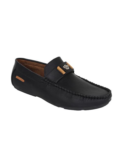 black leatherette loafers - 11055959 - Very Small Image - 1