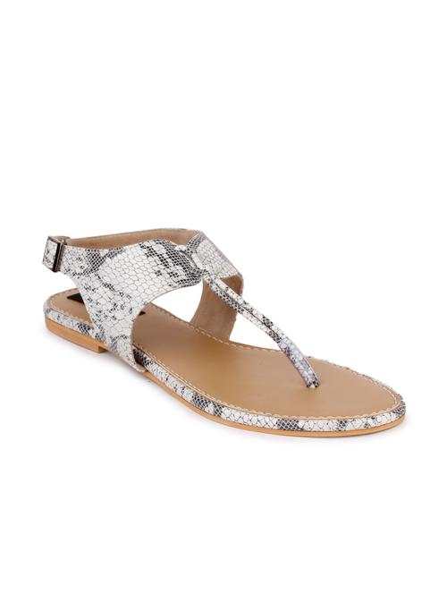 animal printed leatherette back strap sandal - 11056352 - Very Small Image - 1