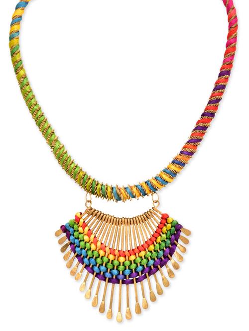 multi colored metal alloy necklace - 11057373 - Very Small Image - 1