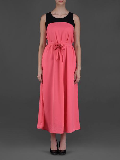 sleeveless colour block maxi dress - 1106448 - Very Small Image - 1