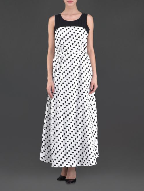 monochrome polka dot maxi dress - 1106456 - Very Small Image - 1