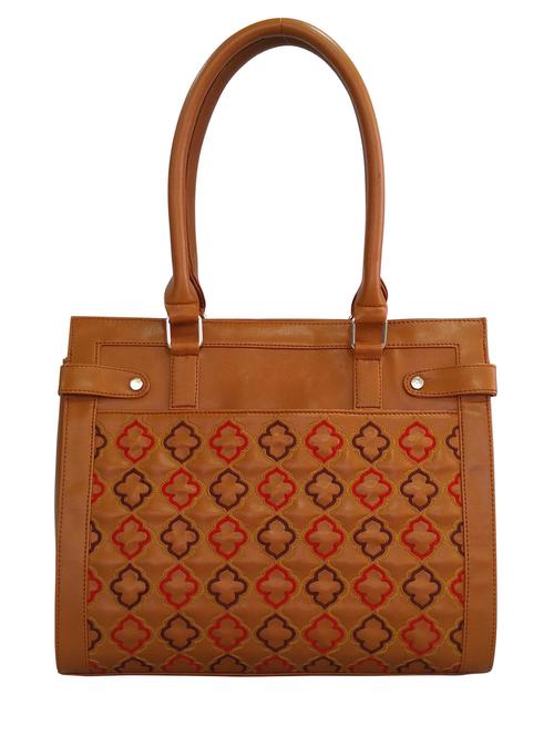 tan faux leather handbag - 11064700 - Very Small Image - 1
