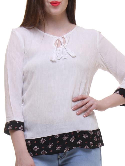 white color top - 11065290 - Very Small Image - 1