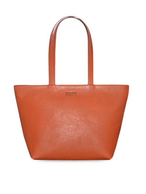 stylish rust leather tote bag - 1106580 - Very Small Image - 1