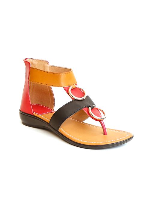 multi colored leatherette closed back sandal - 11066634 - Very Small Image - 1