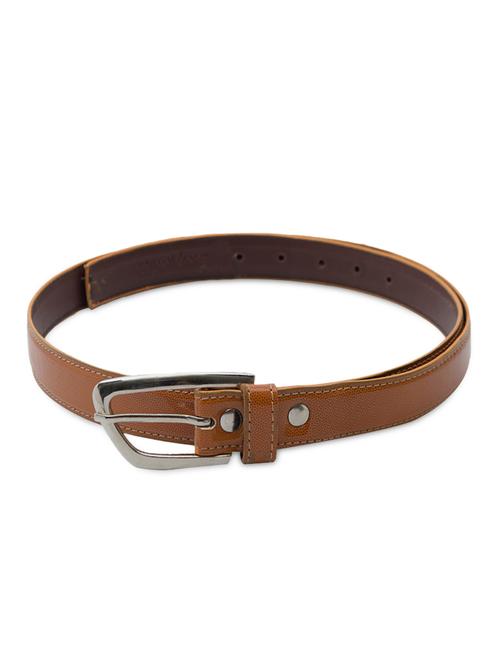 pointed buckle solid tan color belt - 1106778 - Very Small Image - 1