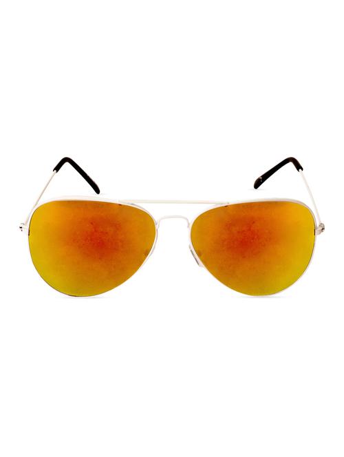 white frame orange shade aviator sunglass - 1106892 - Very Small Image - 1