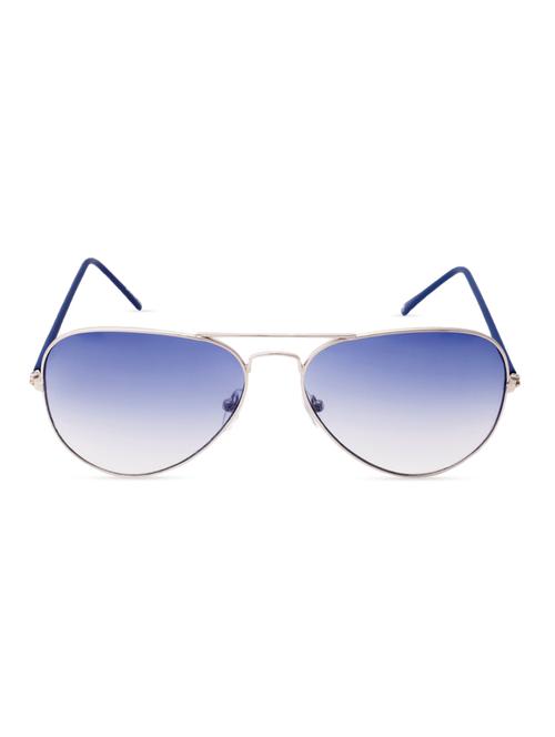 silver frame blue shade aviator sunglass - 1106897 - Very Small Image - 1