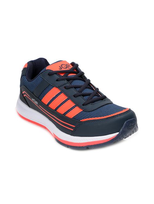 navy, peach mesh sport shoes - 11069060 - Very Small Image - 1