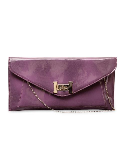 purple textured glossy clutch - 1107039 - Very Small Image - 1