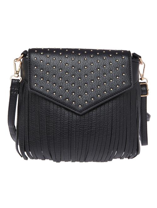 black leatherette handbag - 11072227 - Very Small Image - 1