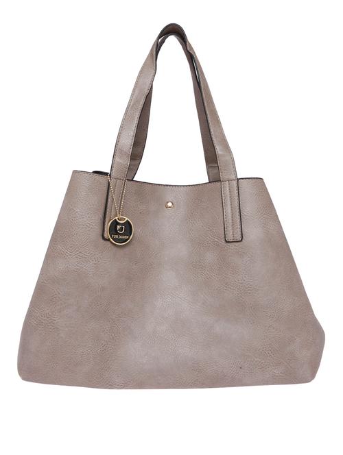 beige leatherette handbag - 11072240 - Very Small Image - 1