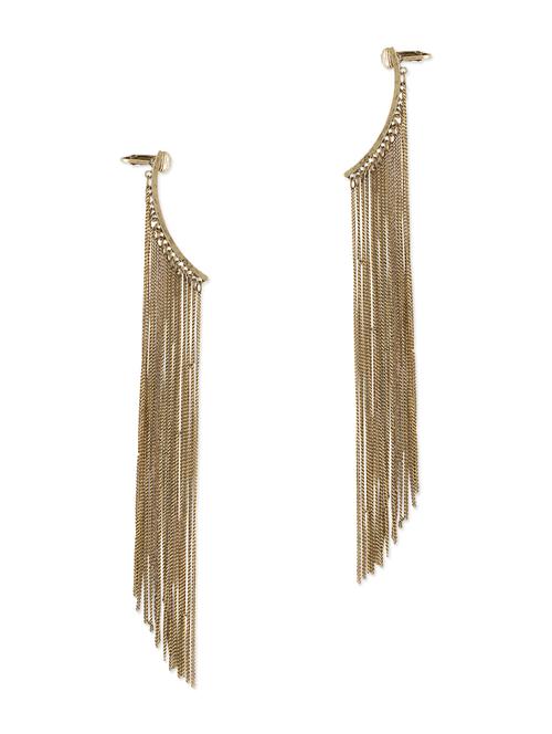 golden hanging chain earrings - 1107241 - Very Small Image - 1