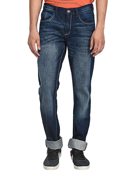 blue solid jeans - 11072799 - Very Small Image - 1