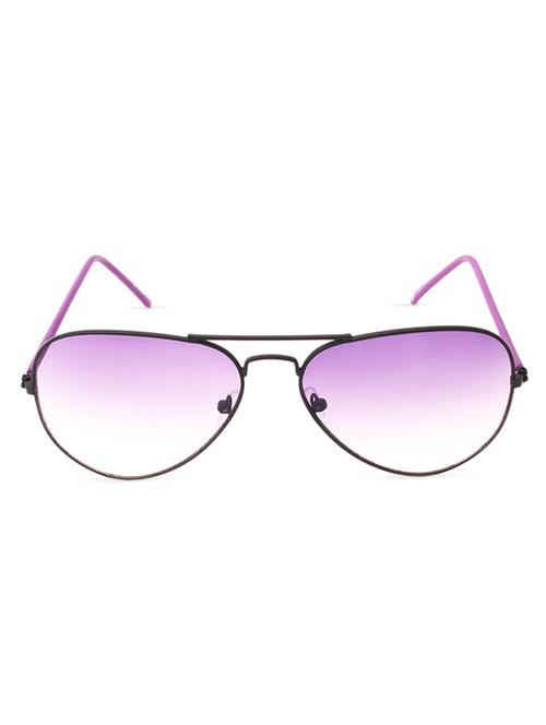black frame purple temple aviator sunglass - 1107321 - Very Small Image - 1
