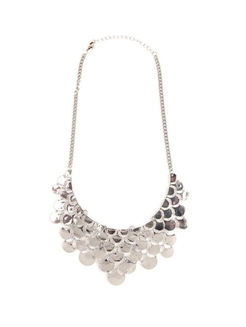 Silver fish scales necklace - 11077 - Very Small Image - 1
