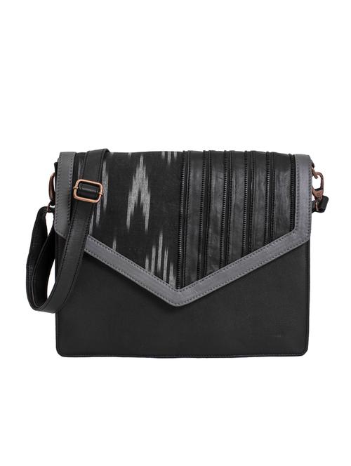 black leather sling bag - 11077093 - Very Small Image - 1