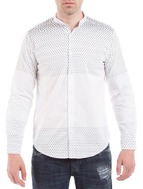 white cotton casual shirt - 11077519 - Very Small Image - 1