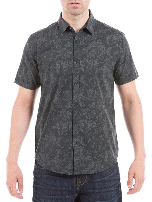 black cotton casual shirt - 11077525 - Very Small Image - 1