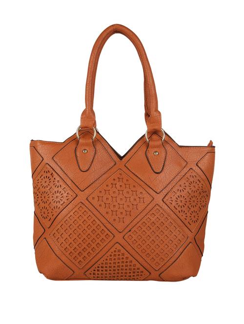 camel leatherette handbag - 11083174 - Very Small Image - 1