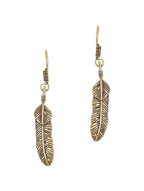 gold, black brass earring - 11083713 - Very Small Image - 1