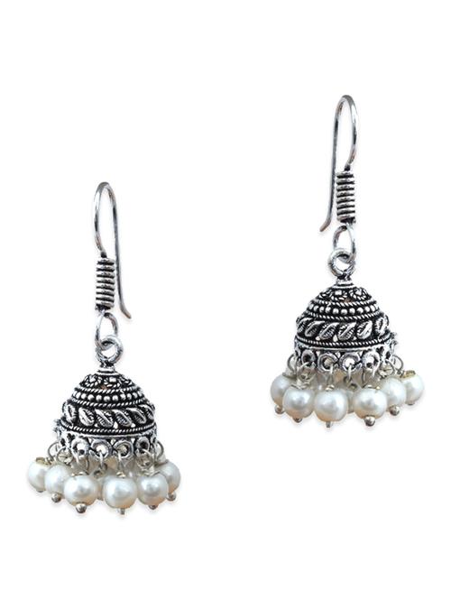 silver, black, white brass earring - 11083789 - Very Small Image - 1