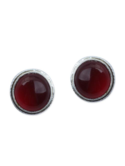 maroon brass earring - 11083803 - Very Small Image - 1