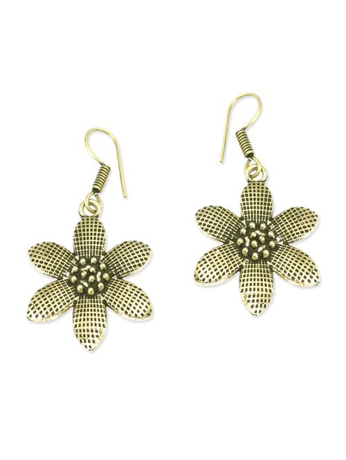 yellow brass earring - 11083811 - Very Small Image - 1