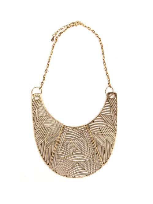 Broad u-shape necklace - 11085 - Very Small Image - 1
