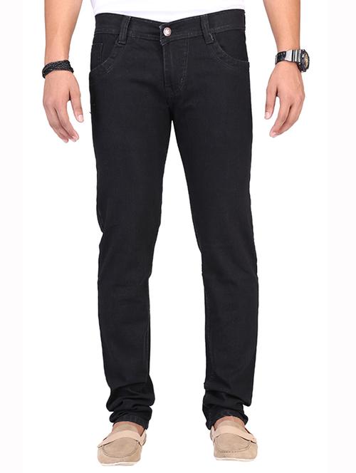 black cotton blend jeans - 11085883 - Very Small Image - 1