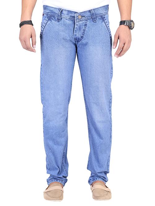 blue cotton blend jeans - 11085899 - Very Small Image - 1