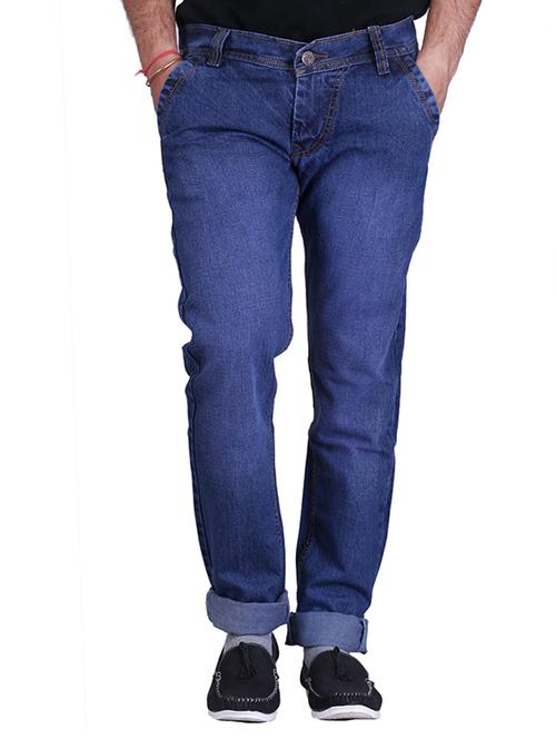 blue cotton blend jeans - 11085914 - Very Small Image - 1