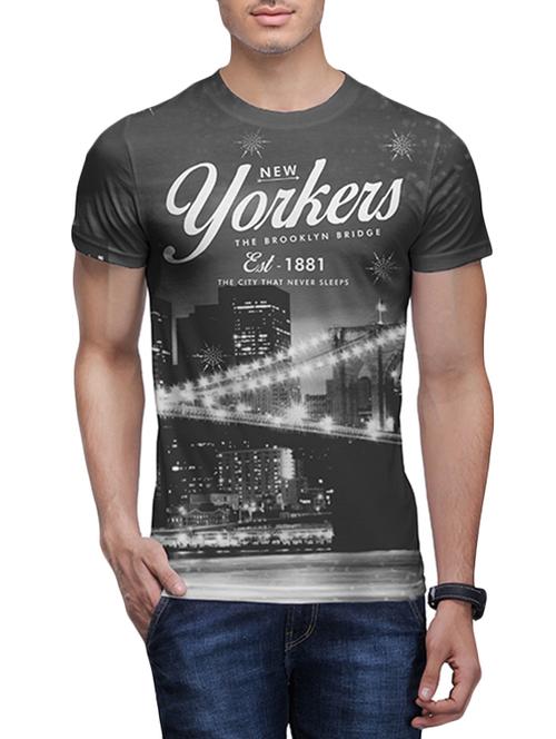 multi colored polyester front print tshirt - 11088522 - Very Small Image - 1