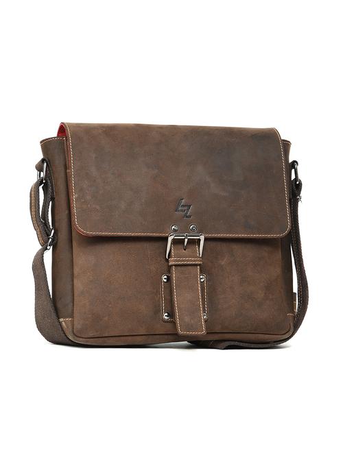 brown leather messengerbag - 11089478 - Very Small Image - 1
