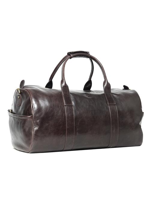 brown leather dufflebag - 11089491 - Very Small Image - 1