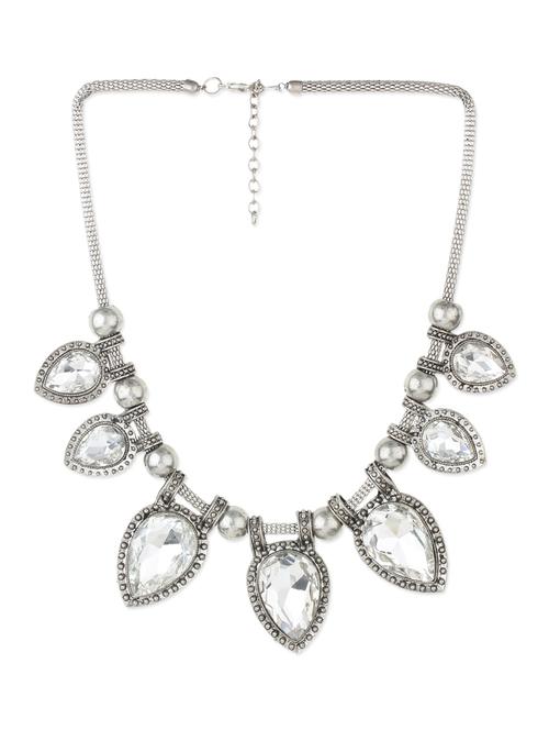 silver metal alloy necklace - 11090012 - Very Small Image - 1