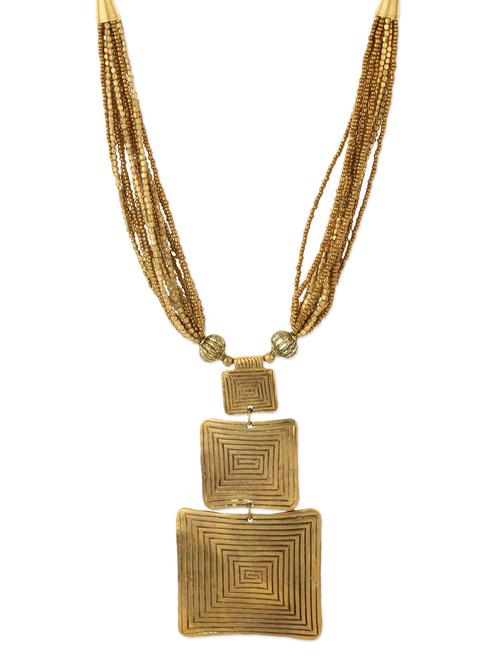 gold metal alloy necklace - 11090024 - Very Small Image - 1