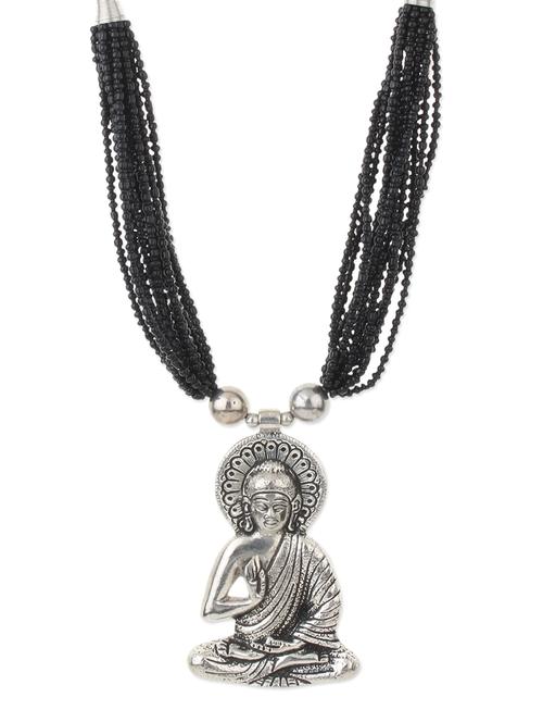 silver metal alloy necklace - 11090027 - Very Small Image - 1