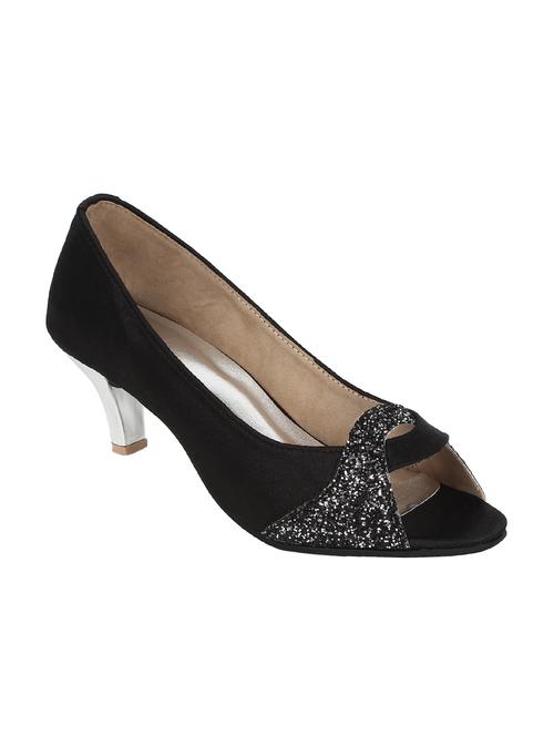 black leatherette closed back sandals - 11095454 - Very Small Image - 1
