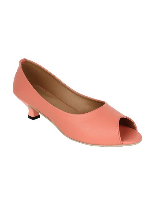 peach leatherette sandals - 11095456 - Very Small Image - 1